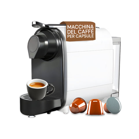 Machine à café compatible Nespresso compacte avec réservoir amovible 700 ml