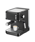 Macchina caffè Bavaria Felicia 20 bar con cappuccinatore e riscalda tazze 850W nero, design elegante compatto