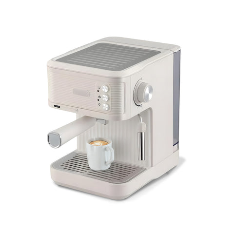 Macchina caffè Bavaria bianca elegante con design moderno per cucine contemporanee, 850W di potenza e stile raffinato