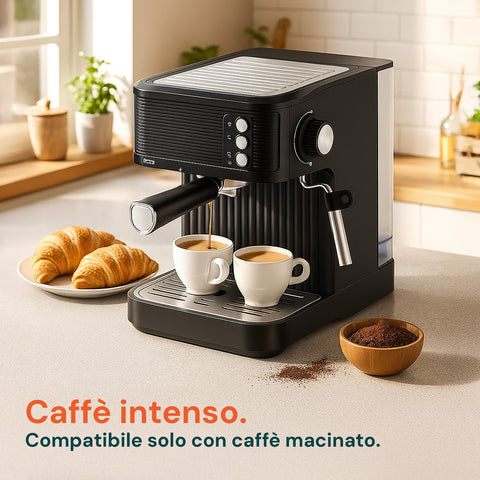Macchina per caffè macinato dal risultato intenso e gustoso.