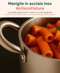 Casseruola Alta in Alluminio con 2 Maniglie Inox – Ø 24/28/32/36 cm