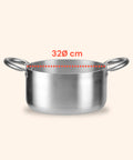 Casseruola Alta in Alluminio con 2 Maniglie Inox – Ø 24/28/32/36 cm
