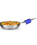 Padella Svasata Alta in Alluminio con Manico Inox – Vari Formati