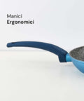 Avilia Padelle Antiaderenti Gaia Alluminio Blu con Fondo a Induzione Set 3 Pezzi 18-22-26cm con Manico Ergonomico Ean-8056819042856