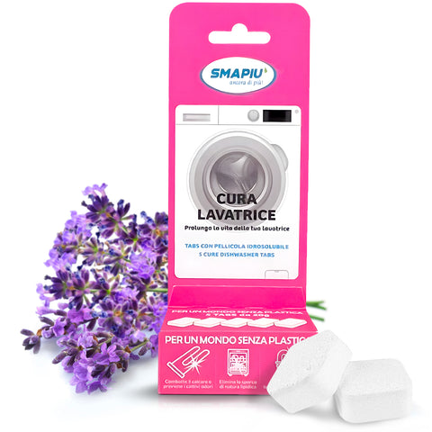 Lot de 5 pastilles d'entretien pour lave-linge contre le calcaire, la graisse, les odeurs et les résidus de lessive