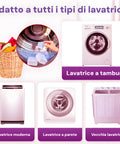Set 5 Pastiglie Cura Lavatrice per Pulizia Calcare, Grasso, Odori e Residui Detersivo Ean-8033765130448