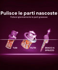 Set 5 Pastiglie Cura Lavatrice per Pulizia Calcare, Grasso, Odori e Residui Detersivo Ean-8033765130448