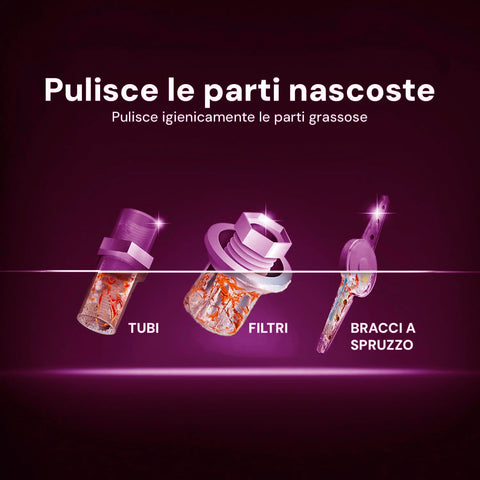 Set 5 Pastiglie Cura Lavatrice per Pulizia Calcare, Grasso, Odori e Residui Detersivo Ean-8033765130448