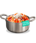 Casseruola Alta in Alluminio con 2 Maniglie Inox – Ø 24/28/32/36 cm