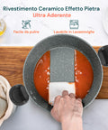 Pentola Con Scolapasta Antiaderente In Alluminio 22cm 5l