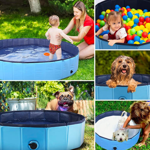 Piscina multifunzione 120x30cm per bambini cani e gatti - Divertimento acquatico sicuro per tutta la famiglia