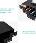 Avilia Portacapsule e Cialde con 3 Scomparti fino a 56 Capsule Design Moderno Ean 8056819052619