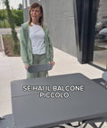 Set Tavolo Pieghevole a Valigetta con 4 Sedie in Acciaio Verniciato Antracite Horeca Ean-8023755053482