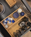 Avilia Set 5 Organizer Contenitori in Bambù Modulabili Salvaspazio Multiuso per Casa e Cucina Ean 8056819050134