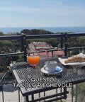 Avilia Tavolino Pieghevole Salvaspazio Multiuso per 2 Persone Compatto Resistente Metallo Facile da Riporre Ean 8056819052565