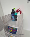 Avilia Set 3 Contenitori Cassetti Multiuso Portaoggetti Impilabili e Richiudibili Lavanderia Articoli Bagno Detersivi Detergente Sapone Dispenser Asciugamani Uso Interno Ean 8056819050172