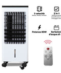 Wintem Rinfrescatore Portatile Brina 80W 3 in 1 con Umidificazione, Filtraggio, Timer 7h, Telecomando e Serbatoio 4L Ean-8052286430998