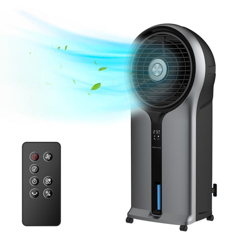 Raffrescatore Evaporativo ad Acqua 110W Portatile Silenzioso Serbatoio 5,5L Nero DCG Ean-8052780965347