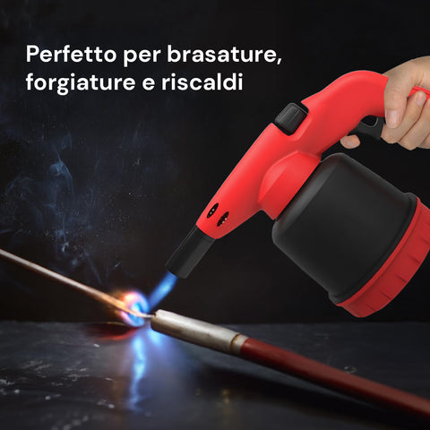 Saldatore a Gas Hellfire con Triplo Brevetto e Accensione Piezo