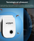 Wintem Repellente Ultrasuoni Elettrico Non Tossico per Zanzare, Topi e Insetti fino a 12 mq - Set da 6 Ean-8052286430813