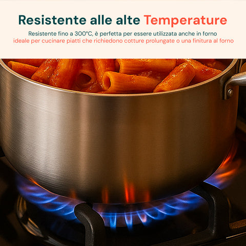 Faitout en aluminium avec 2 poignées en acier inoxydable – Ø 24/28/32/36 cm