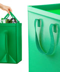 Set borse ecologiche per raccolta differenziata con manici resistenti - Sistema organizzato per rifiuti domestici con sacche separate per vetro, plastica e carta di brand italiano