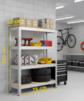 Scaffale Modulare con Struttura in Metallo e 4-5 Ripiani MDF Resistenti