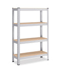 Scaffale Modulare con Struttura in Metallo e 4-5 Ripiani MDF Resistenti