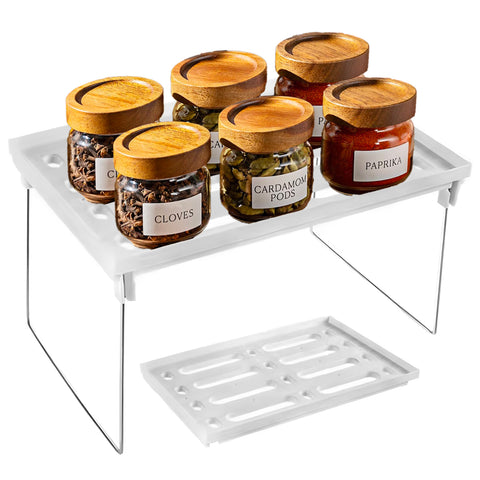 Lot de 3 étagères pliables peu encombrantes, multifonctions, design compact et pliable