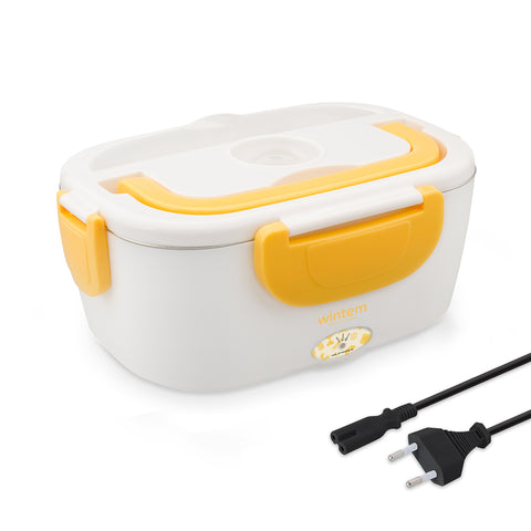 Scaldavivande elettrico Lunchy+ 65W Wintem con contenitori in acciaio inox, cavo alimentazione e cucchiaio incluso per pasti caldi ovunque