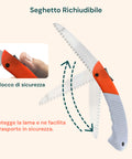 Segaccio Per Rami Richiudibile In Acciaio 40cm