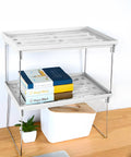 Avilia Set 3 Scaffali Richiudibili Salvaspazio Multiuso Design Compatto e Pieghevole Bianco Ean 8056819050189