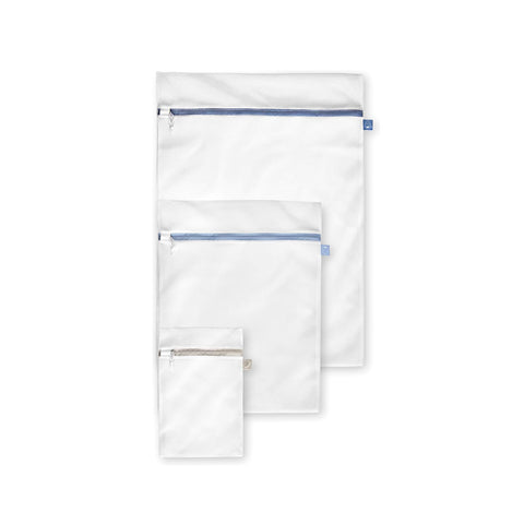 Lot de 3 sacs de lavage en nylon de 3 tailles pour lave-linge et sèche-linge réutilisables