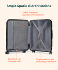 Set Valigie 3 Pezzi ABS – Trolley 55/66/76cm e Beauty Case