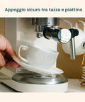 avilia set 6 tazze caffe in porcellana 80cc con piattino e decoro floreale in rilievo ean 8056897157367