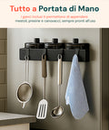 Set Ripiani Magnetici per Frigo – Robusti Porta Spezie in Metallo con Magnete