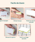 Set 3 Spugne Magic Eraser Multiuso Pulizia Profonda per Cucina, Forni, Bagno, Fornelli e Superfici Dure o Delicate Ean- 5053249244068