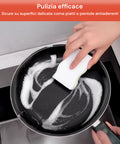 Set 3 Spugne Magic Eraser Multiuso Pulizia Profonda per Cucina, Forni, Bagno, Fornelli e Superfici Dure o Delicate Ean- 5053249244068