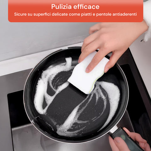 Set 3 Spugne Magic Eraser Multiuso Pulizia Profonda per Cucina, Forni, Bagno, Fornelli e Superfici Dure o Delicate Ean- 5053249244068