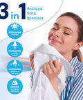 Stira e asciuga camicie 3 in 1: rimuove batteri, cattivi odori, polline e polvere senza sostanze chimiche