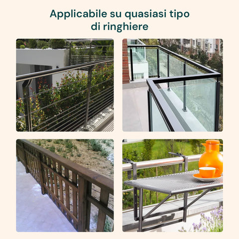 Avilia Tavolino Pieghevole Salvaspazio Multiuso per 2 Persone Compatto Resistente Metallo Facile da Riporre Ean 8056819052565