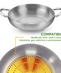 Casseruola Svasata Alta Alluminio Satinato Riciclato – Ø 24/28/32 cm