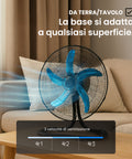 Ventilatore 3 in 1 50W in versione da tavolo