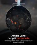 Accenditore Ciminiera Per Barbecue A Carbonella Con Manico Pp