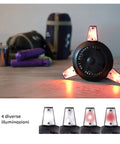 Wintem Ventilatore da Esterno Absolute 4W con Pannello Solare Batteria 25h, 4 LED, Gancio, Ricaricabile USB e con Funzione Powerbank Ean-8052286431759