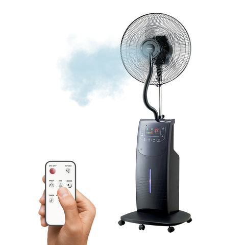 Wintem Ventilatore Nebulizzatore Atum 90W con Ionizzatore, Aroma, Serbatoio 3L e Oscillazione Timer 12h e LED Touch Ean-8052286430707