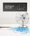 Wintem Ventilatore Vortex da Tavolo e da Terra Moderno 40W Silenzioso Potente 3 velocità e Oscillazione Ean-8052286430714