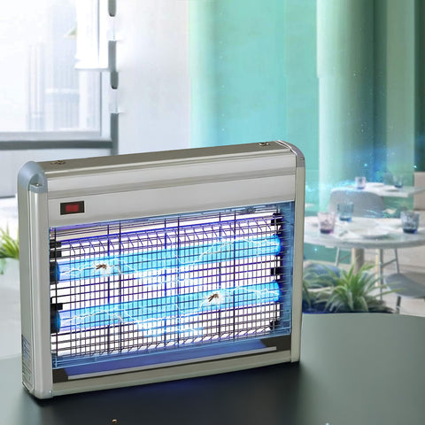Lampada antizanzare elettrica per casa e ufficio con griglia ad alto voltaggio, protezione sicura e design moderno compatto