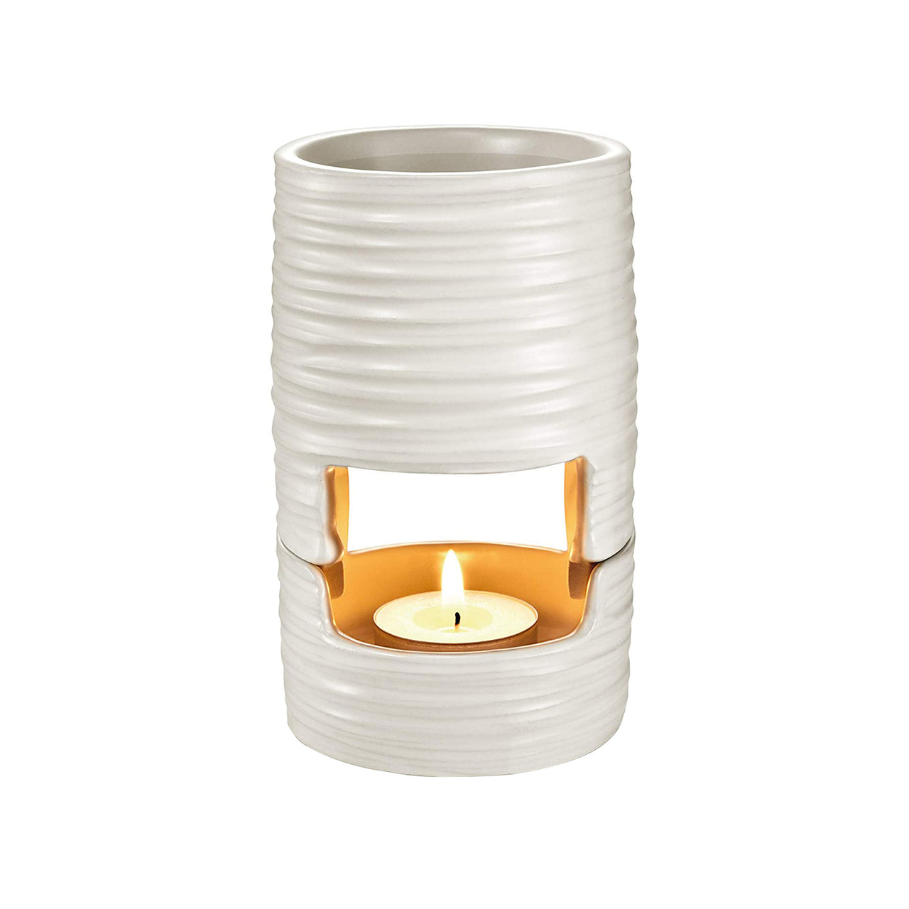 Diffusore Decorativo in Ceramica Smaltata Bianco per Profumare gli Ambienti Design Compatto e Raffinato Ean-8595028493948