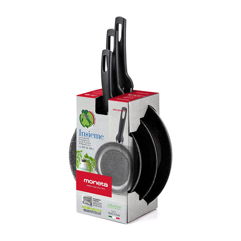 Set de 3 poêles de 20, 24 et 28 cm